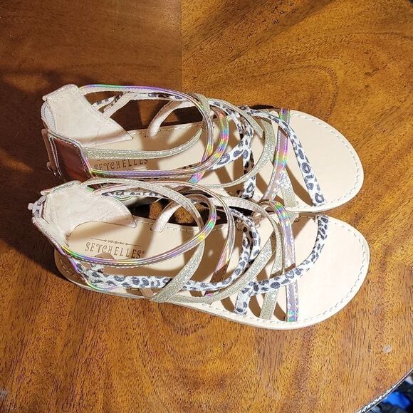 NEW SEYCHELLES ANTHROPOLOGIE BRAND KAMI BACK ZIPPER CLOSURE OPEN TOE SANDAL - Picture 6 of 14